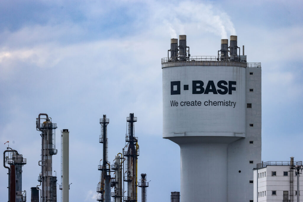 Anlage der BASF-Fabrik in Ludwigshafen am Rhein.