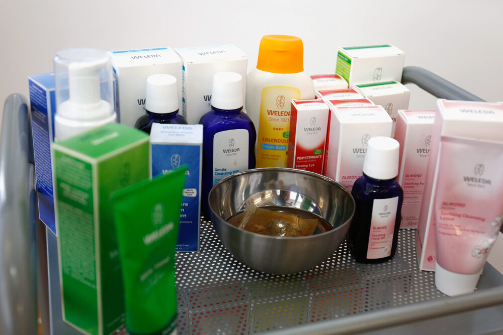 Verschiedene Produkte von Weleda