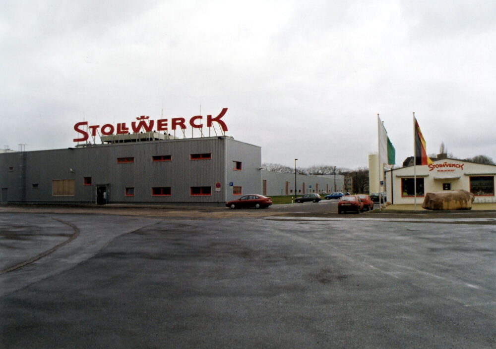 Blick auf das Firmengebäude von Stollwerck